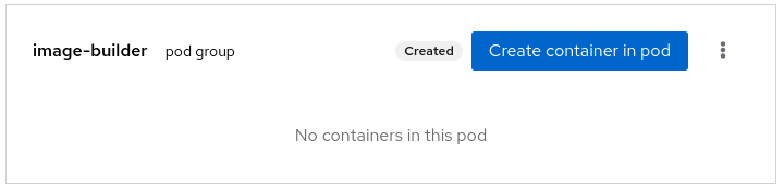 screenshot of ## create container in pod