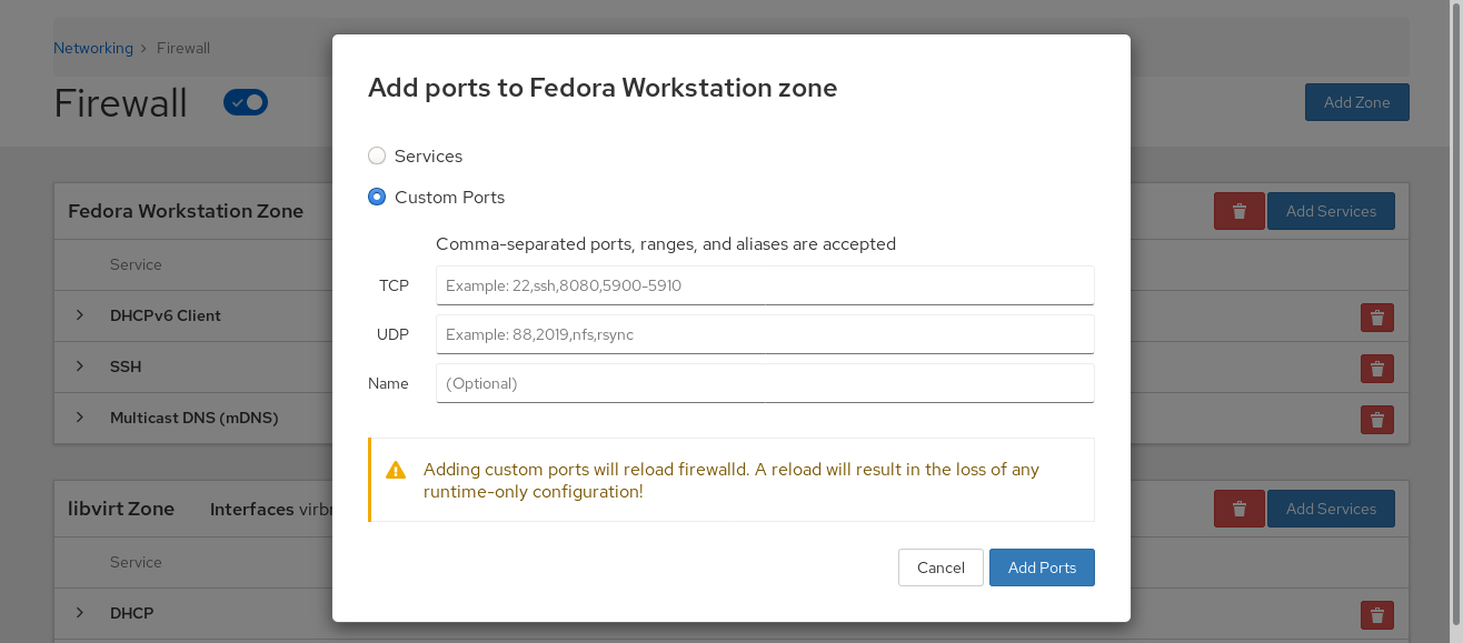 Alert firewall