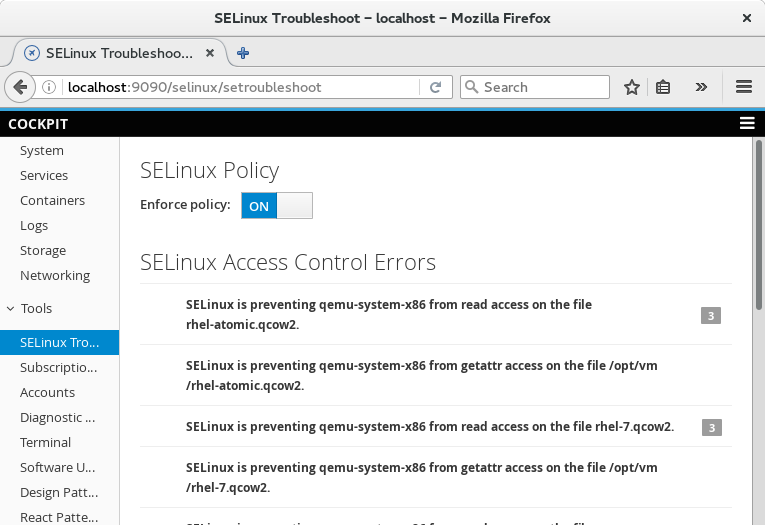 SELinux Enforcing