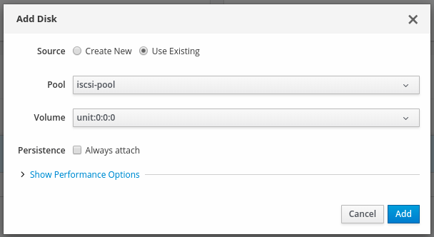 Disk on ISCSI