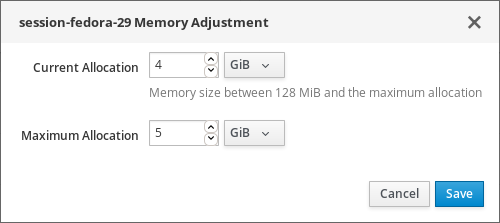 Adjust virtual machine memory allocation